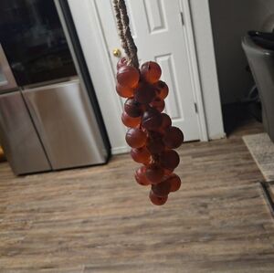 Decorative Hanging Grapes - Brown